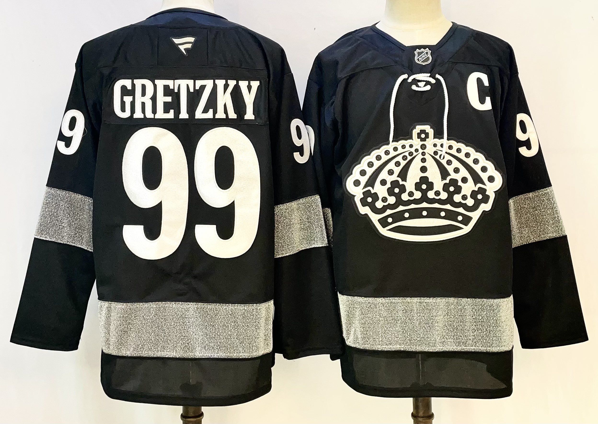 Men Los Angeles Kings #99 Gretzky Black 2026 Adidias NHL Jersey style 001